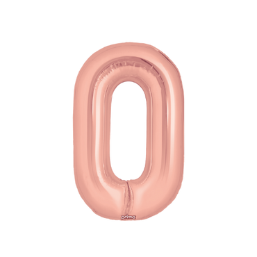 Prima 34" Rose Gold Foil Balloon Number