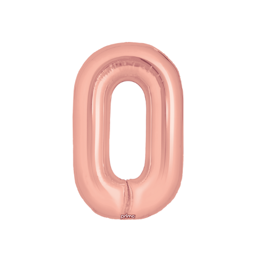 PRIMA 34" Rose Gold Foil Balloon Number