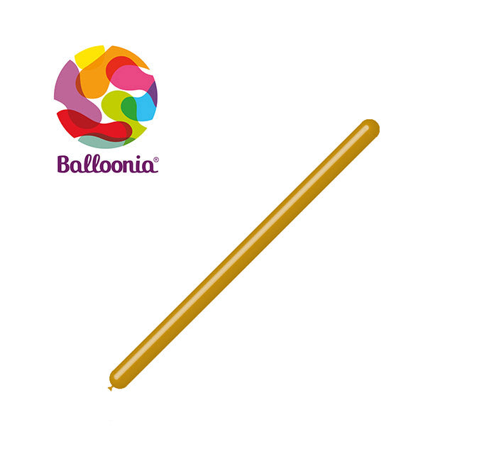 Balloonia 260 Latex Metallic Gold 50ct