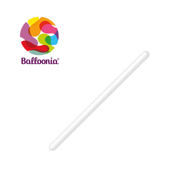 Balloonia 260 Latex Balloon - White - 50ct