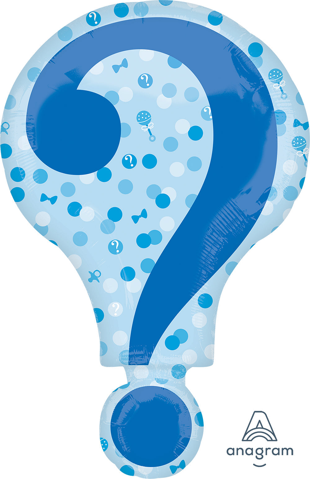 Anagram 28" Gender Reveal Question Mark Balloon