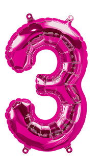 Party America 16" Fuchsia Numbers