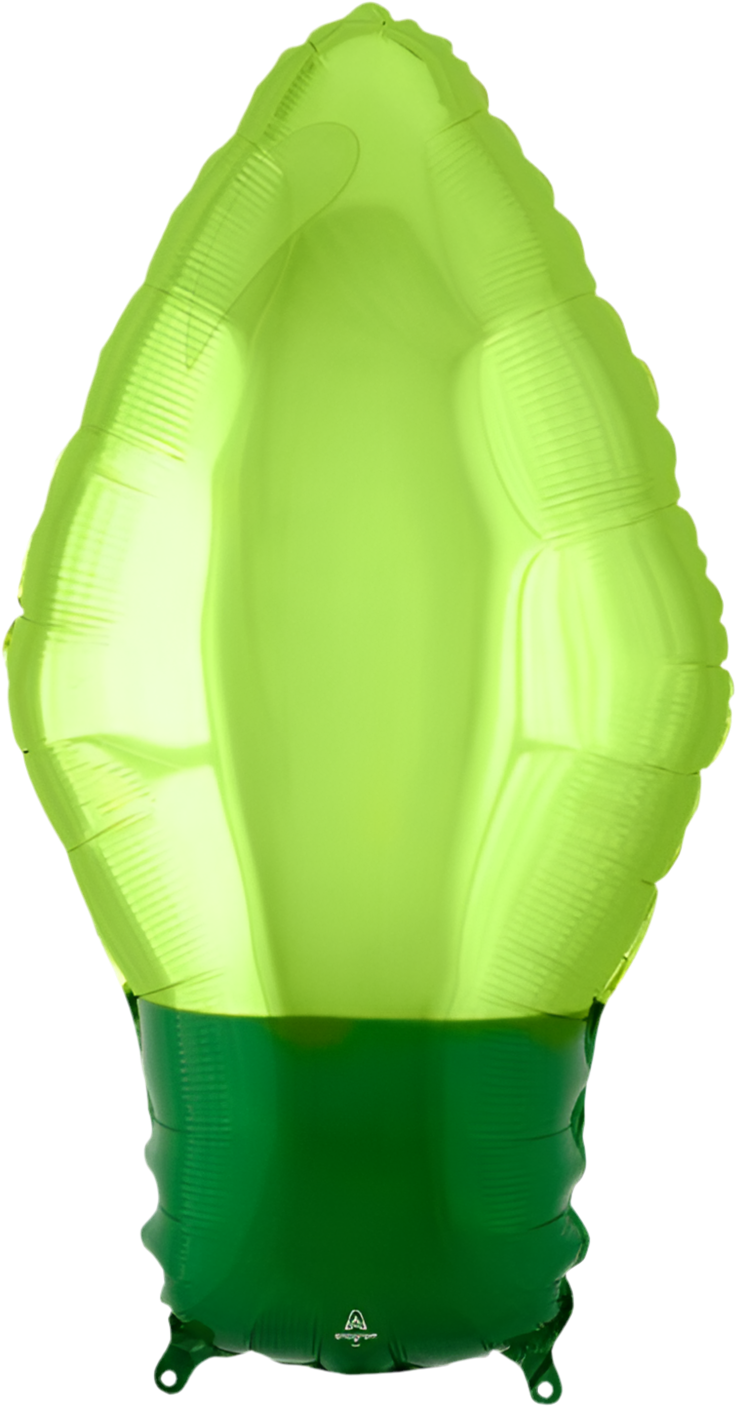 Anagram 22" Green Christmas Light Bulb Balloon