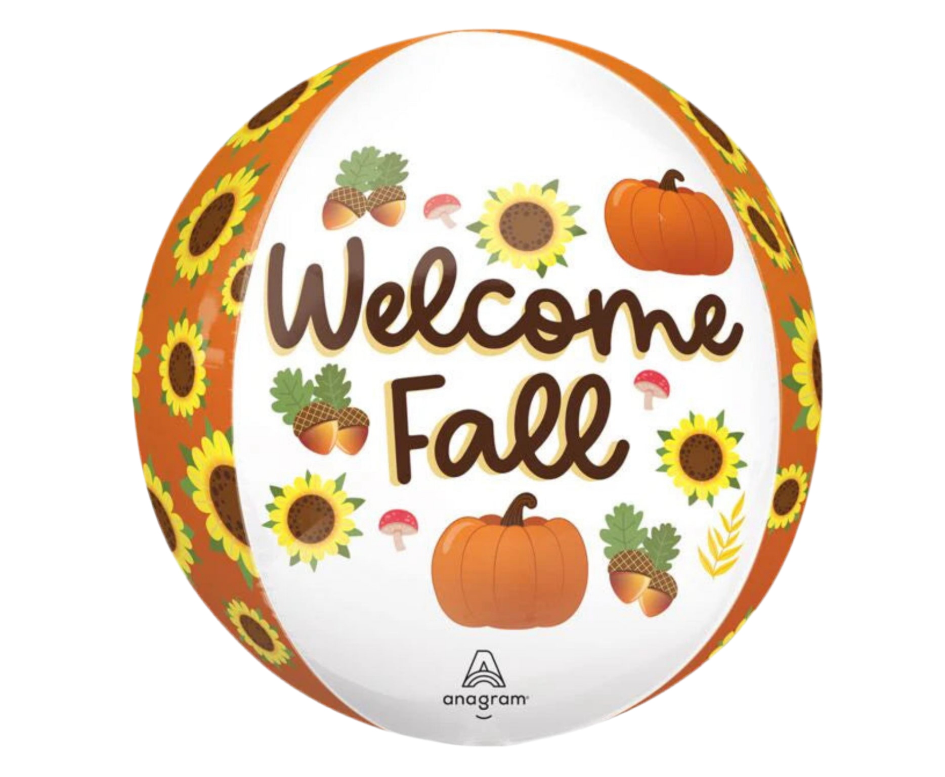 Anagram 15”  Welcome Fall Orbz Balloon