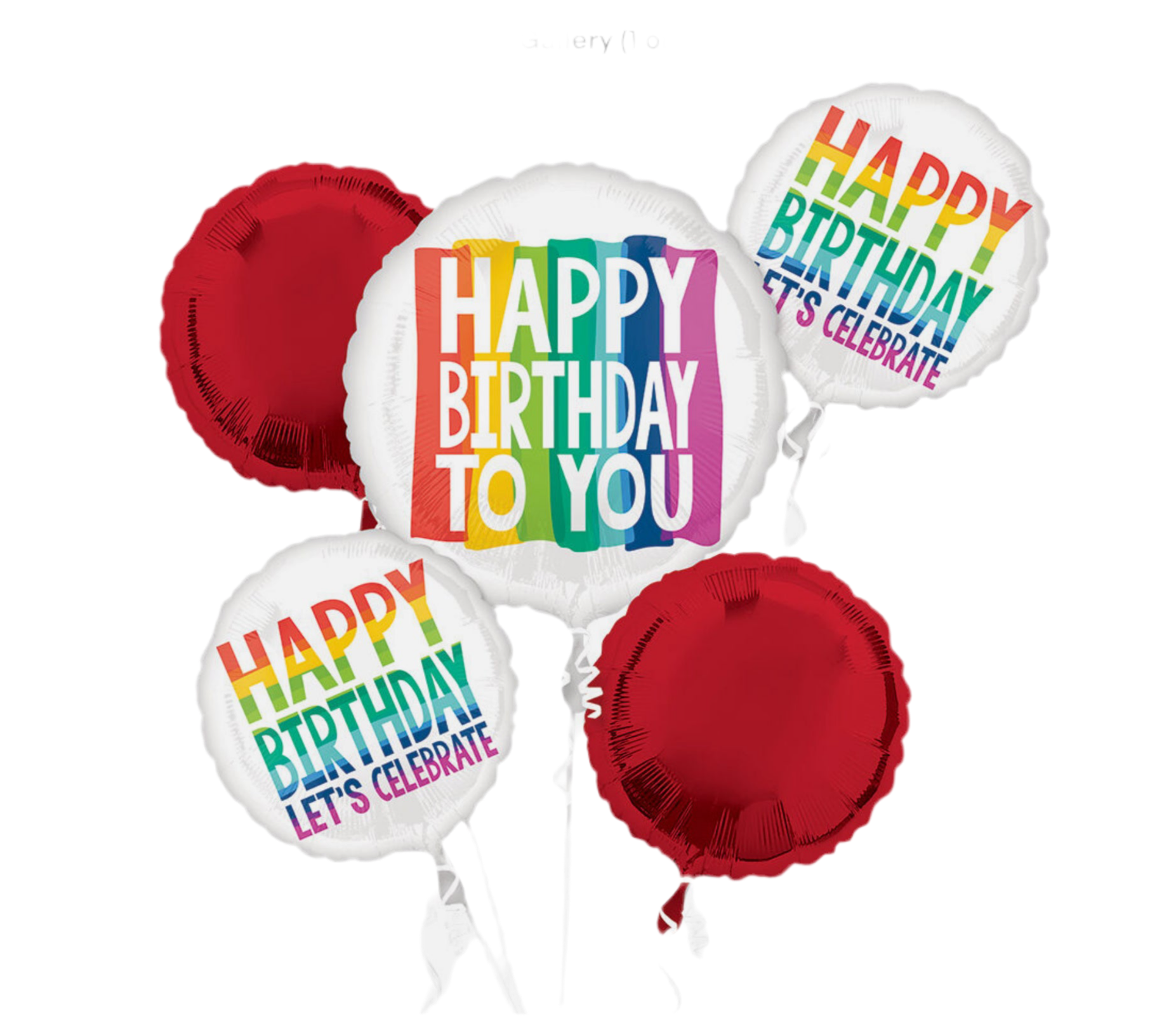 Anagram Rainbow Wishes 5ct Balloon Bouquet