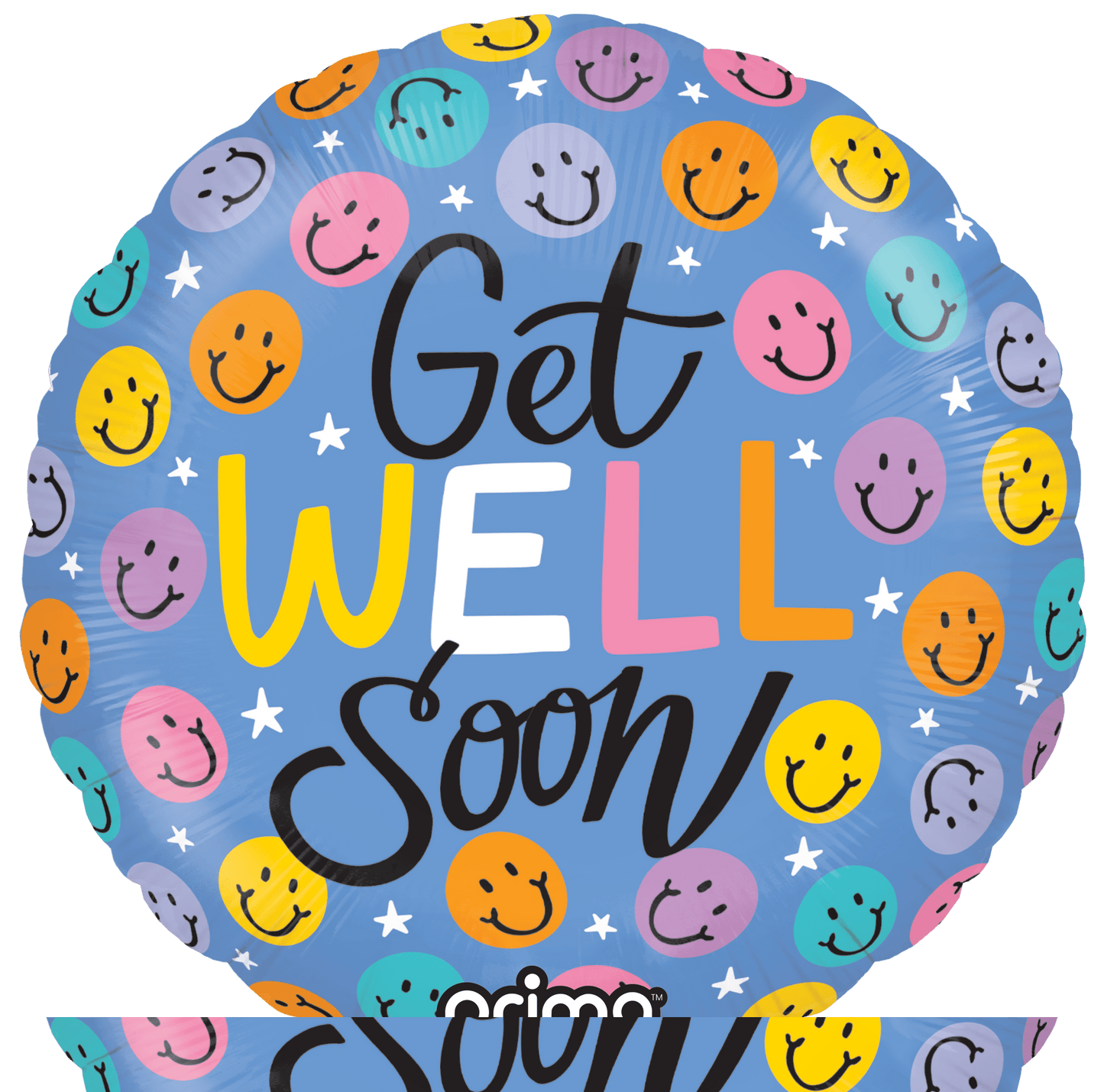 9” Round Get Well Happy Faces