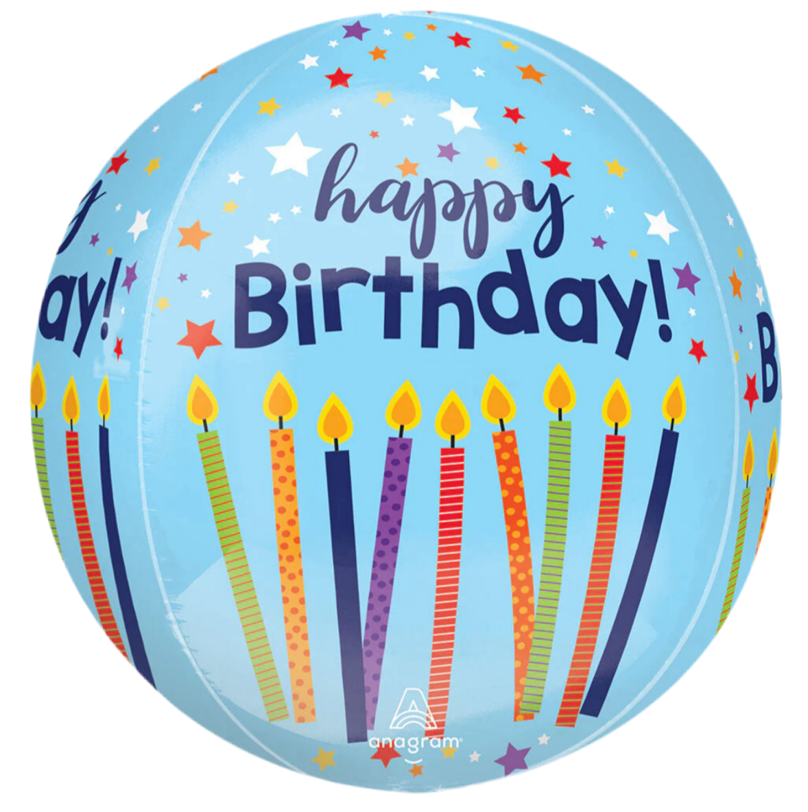 Anagram 15" Happy Birthday Balloon Orbz