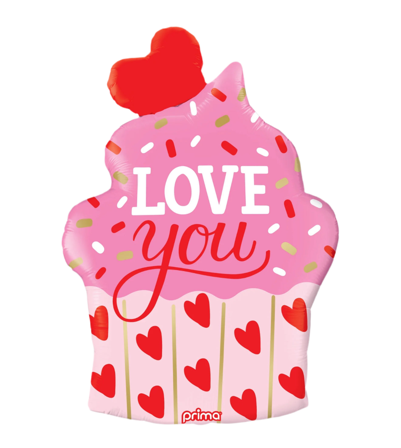 35" Love You Cupcake Shape