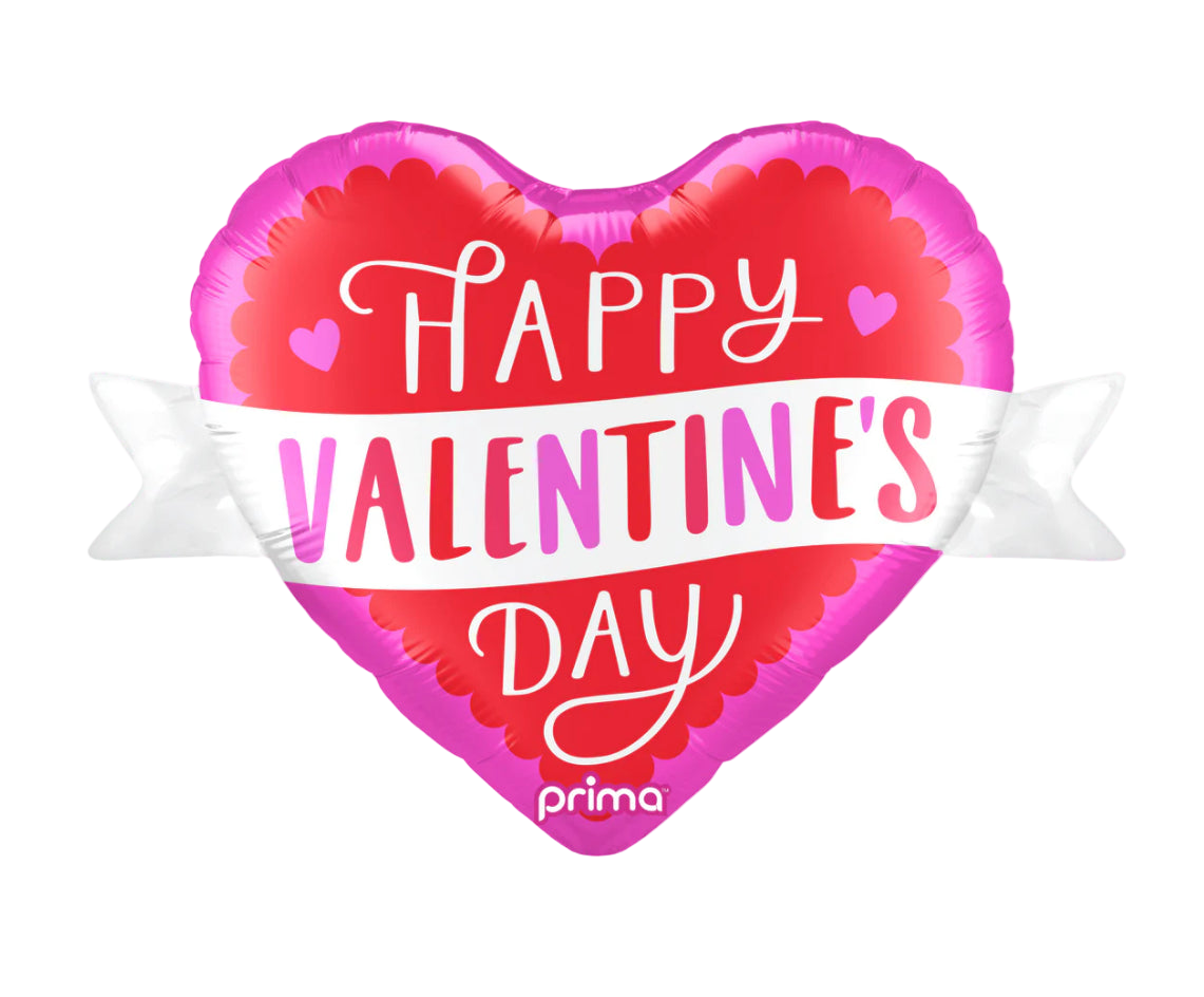 PRIMA 25" Happy Valentine's Day Banner Heart Shape