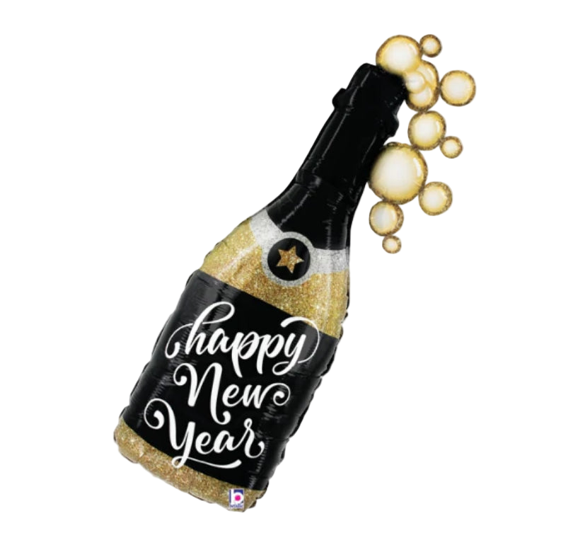 Betallic 39" New Year Champagne Bubbles Foil Balloon