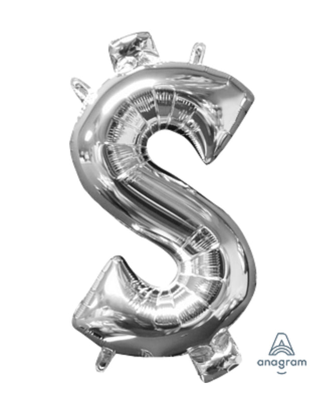 Anagram 36” $ Symbol Silver