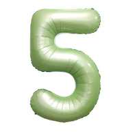 34" Sage Foil Balloon Number