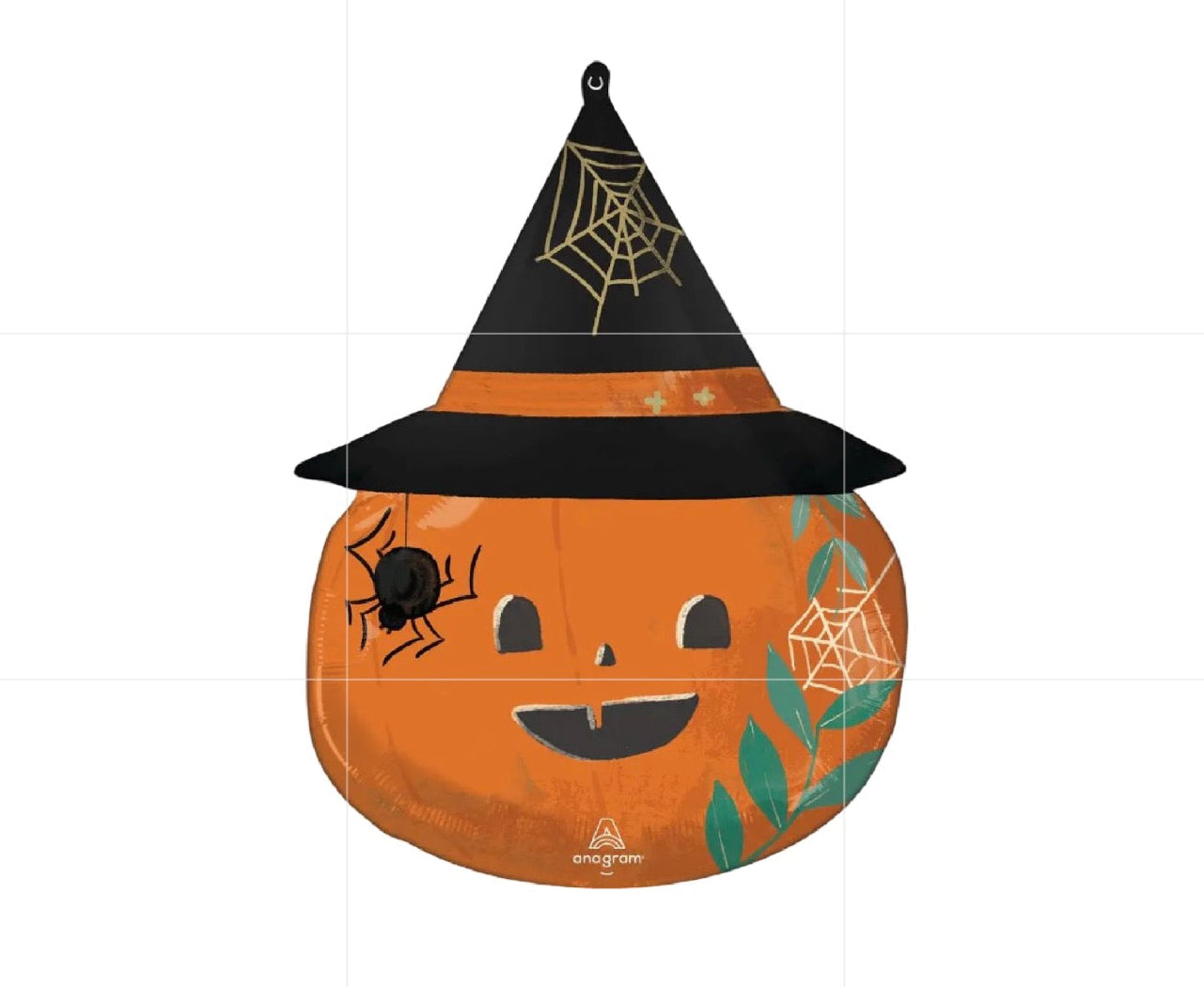 Anagram 26" Nature in the Night Satin Pumpkin Foil Balloon