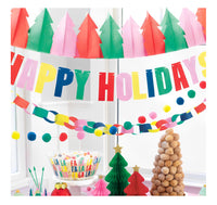 UNIQUE Happy Holidays Felt Christmas Garland