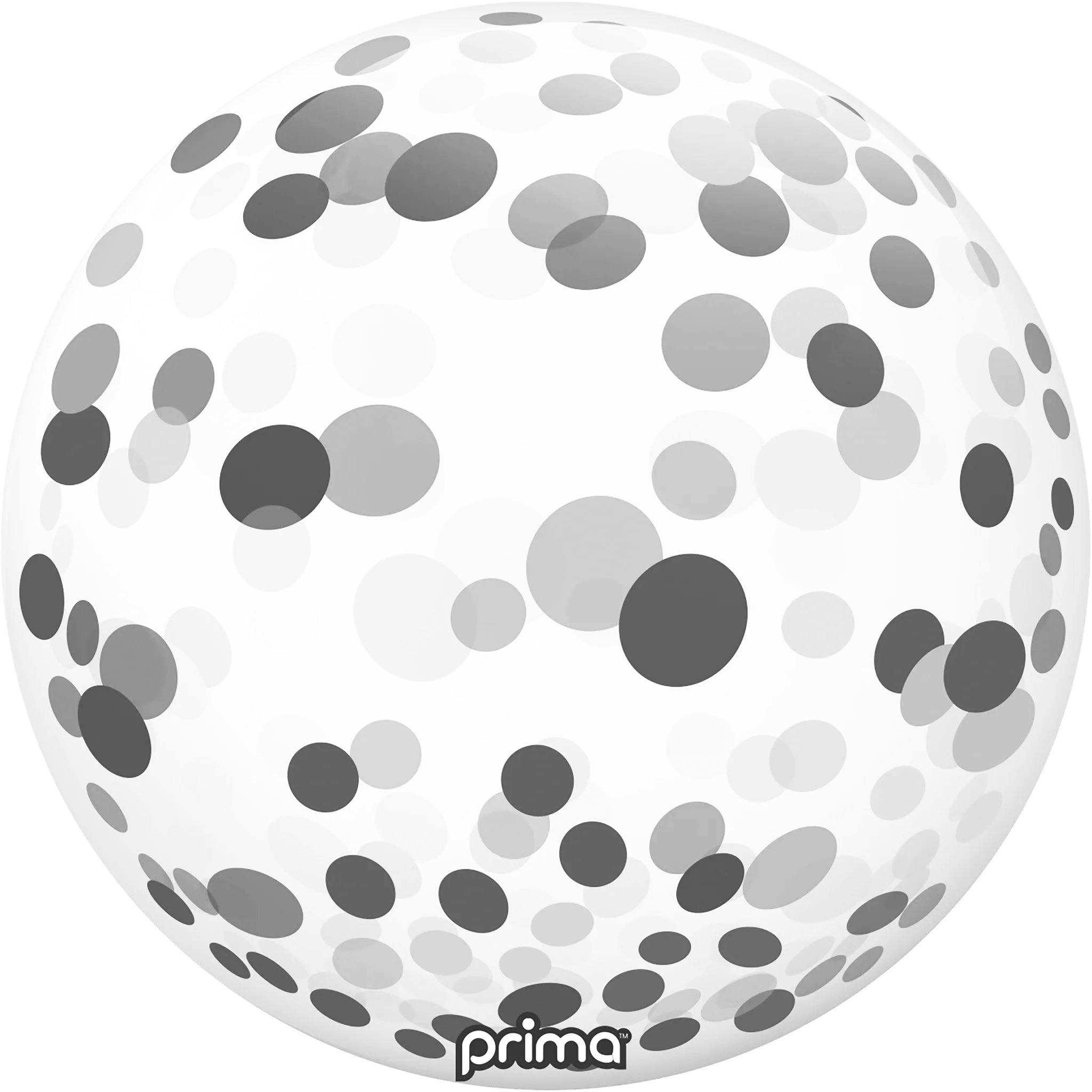 20" Black Confetti Sphere