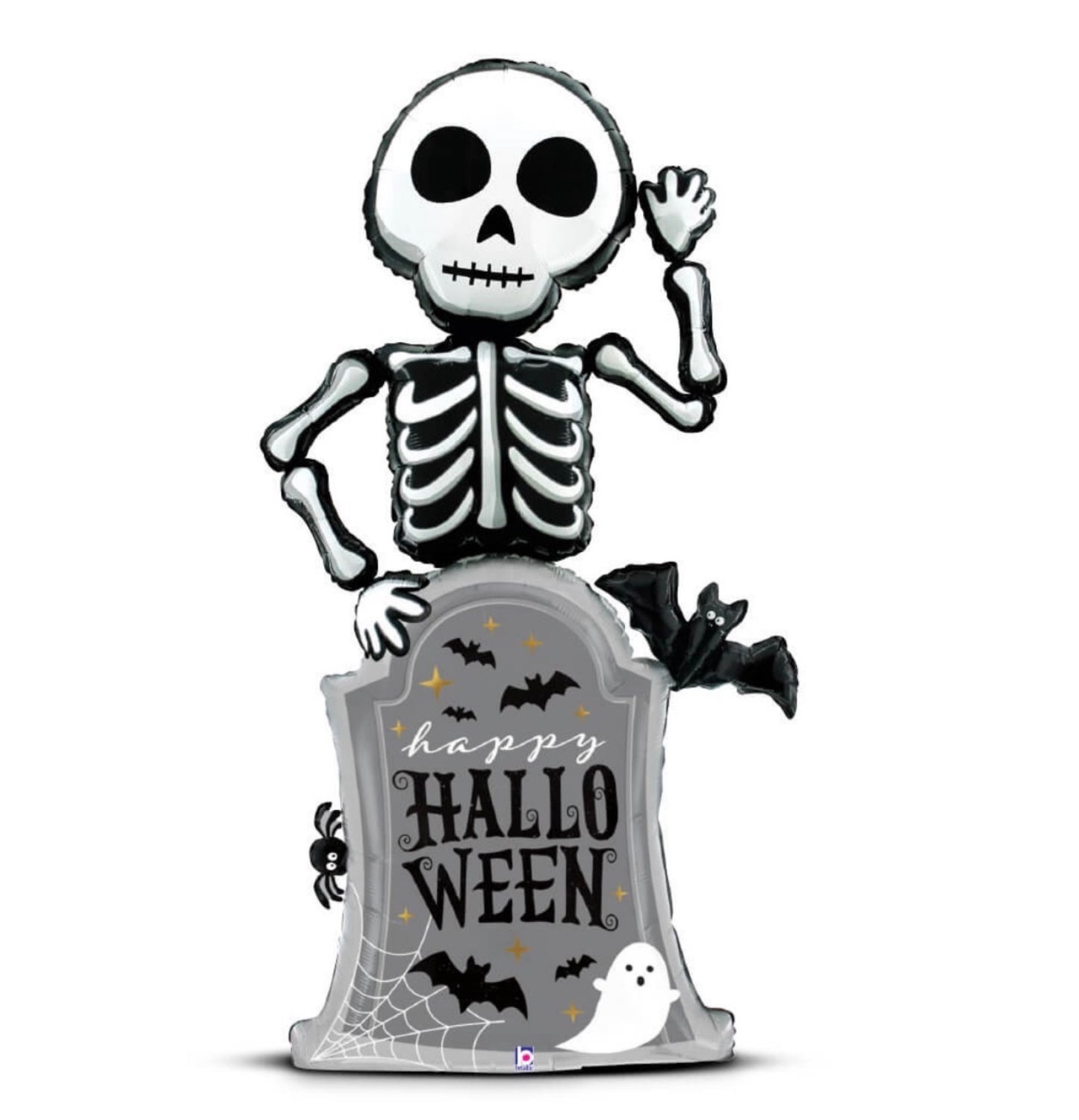 Betallic 5’ Special Delivery Skeleton Foil Balloon