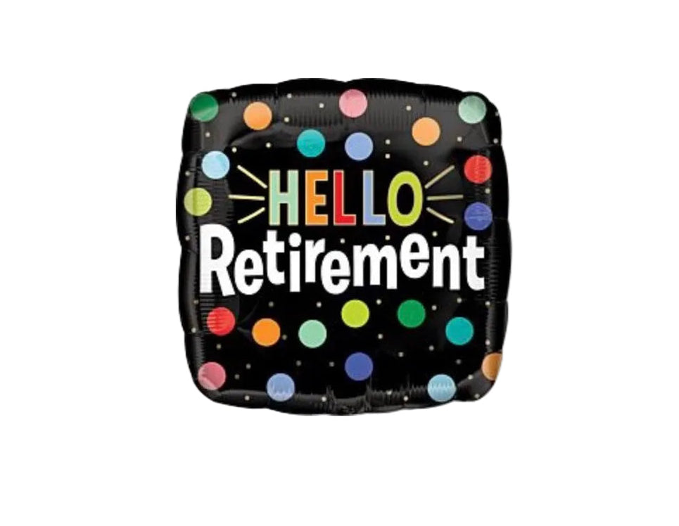 Anagram 17” Hello Retirement Foil Balloon