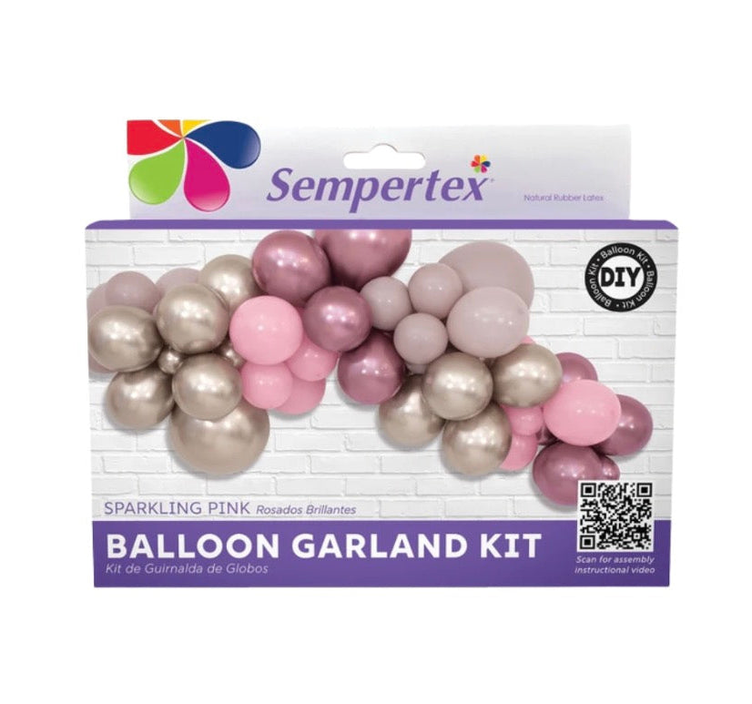 SEMPERTEX Sparkling Pink Balloon Garland Kit