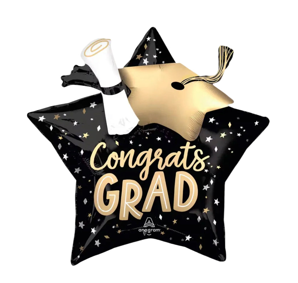 Anagram 28" Tassels Congrats Grad Foil Balloon