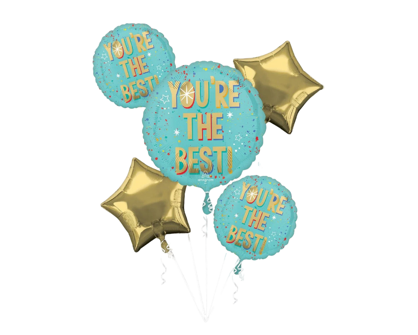 Anagram You're The Best Splash Balloon Bouquet