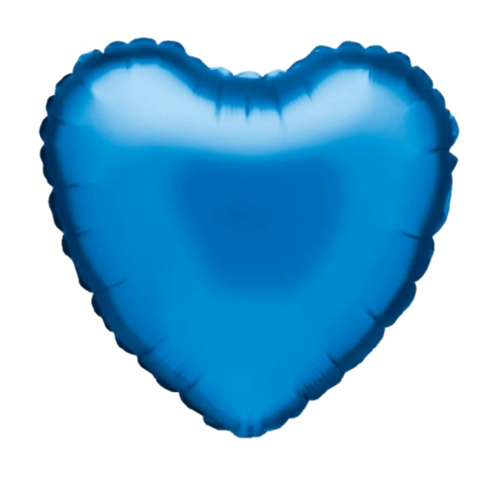 9” Royal Blue Heart (AIR-FILL ONLY / FLAT)
