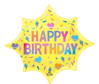 Anagram 35" Solar Flare Birthday Balloon