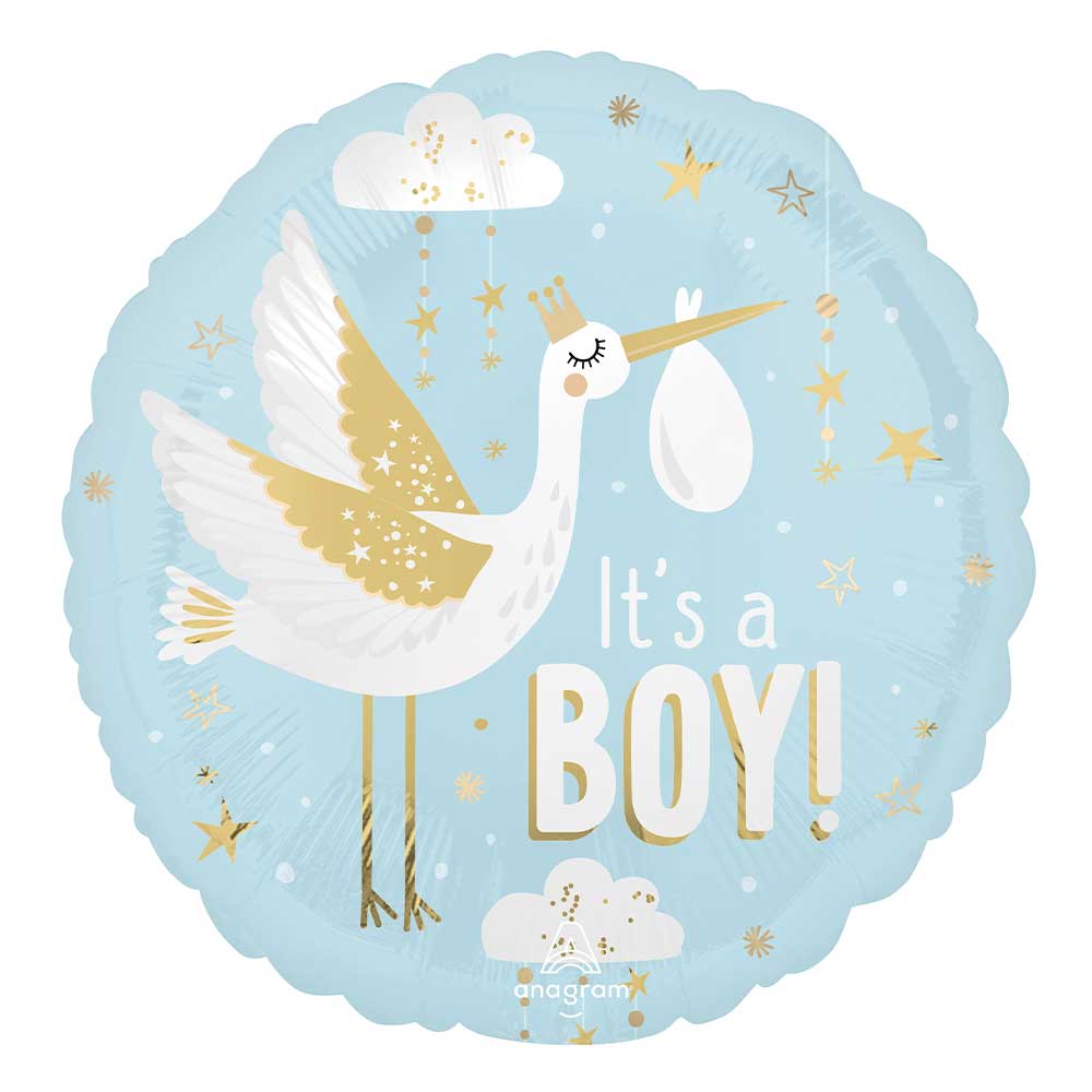 Anagram 18" Satin Special Delivery Baby Boy