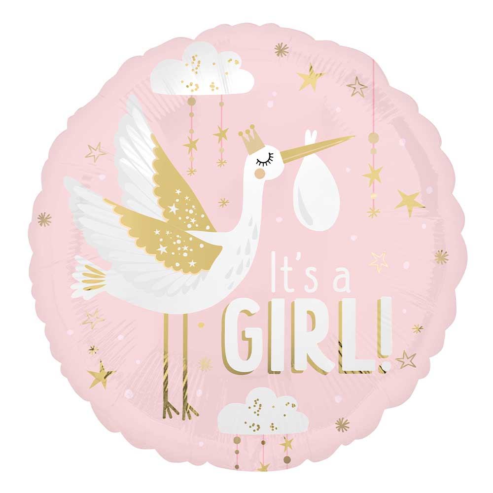 Anagram 18" Satin Special Delivery Baby Girl