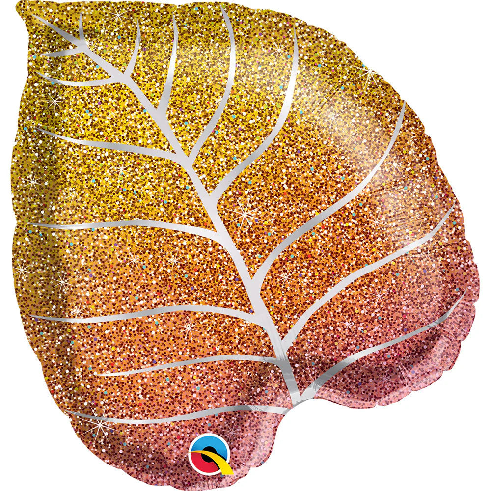 Qualatex 20” Fall Glittergraphic Ombre Leaf