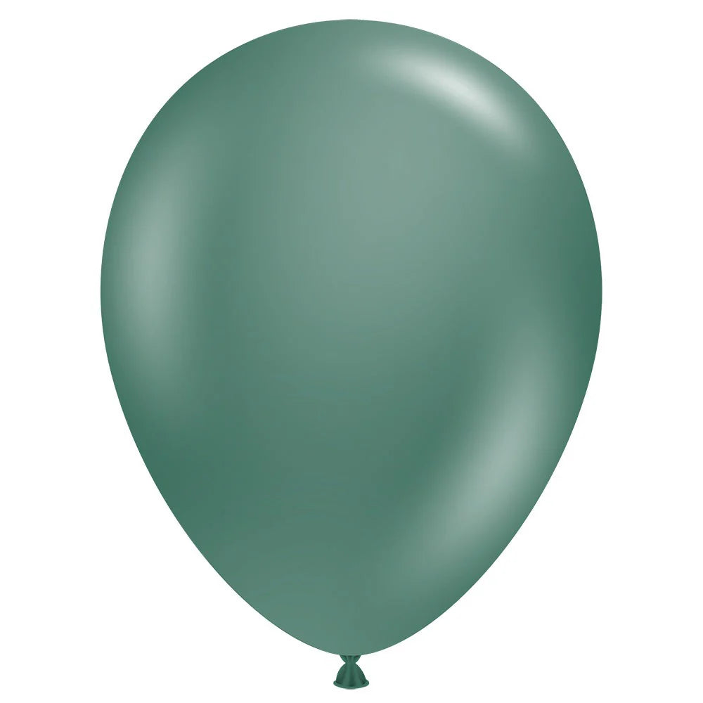 Tuftex 11" Evergreen Latex Balloon 100ct