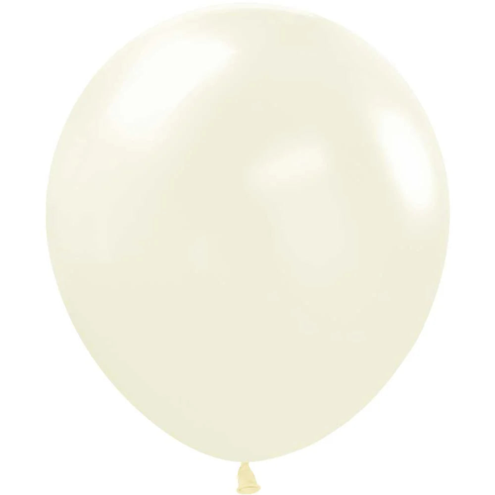 SEMPERTEX 18" Deluxe Almond White 25ct