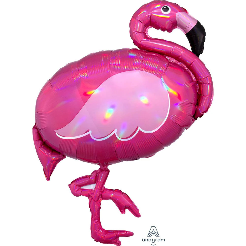 Anagram 33" Iridescent Pink Flamingo