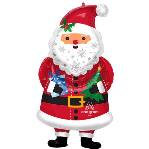 Anagram 34" Snowy Santa Balloon