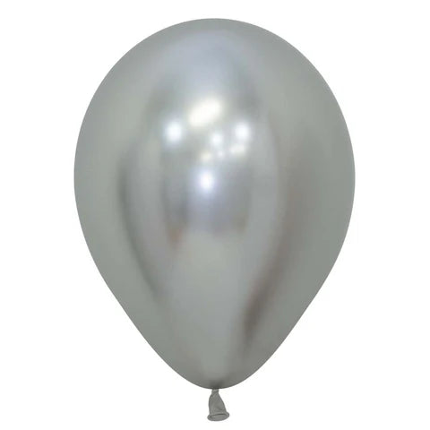 Sempertex 5" Latex Reflex Silver 50ct