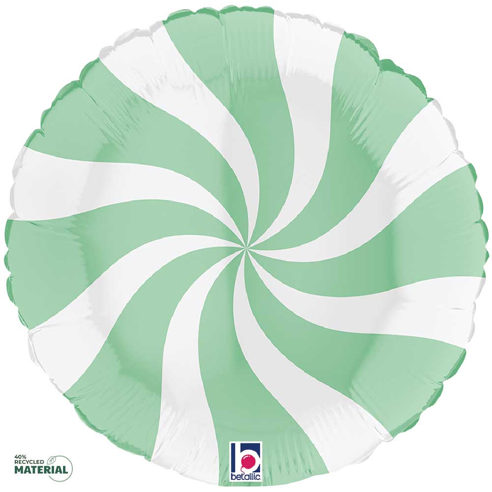 Betallic 18” Swirly White & Green