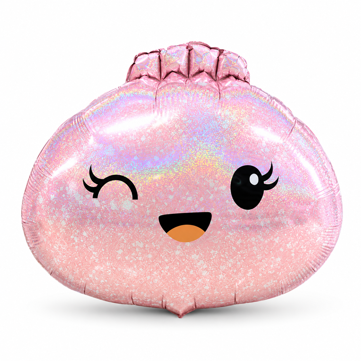 22" Pink Glitter Kawaii Dumpling Balloon