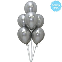 Sempertex 18" Latex Reflex Silver 15ct