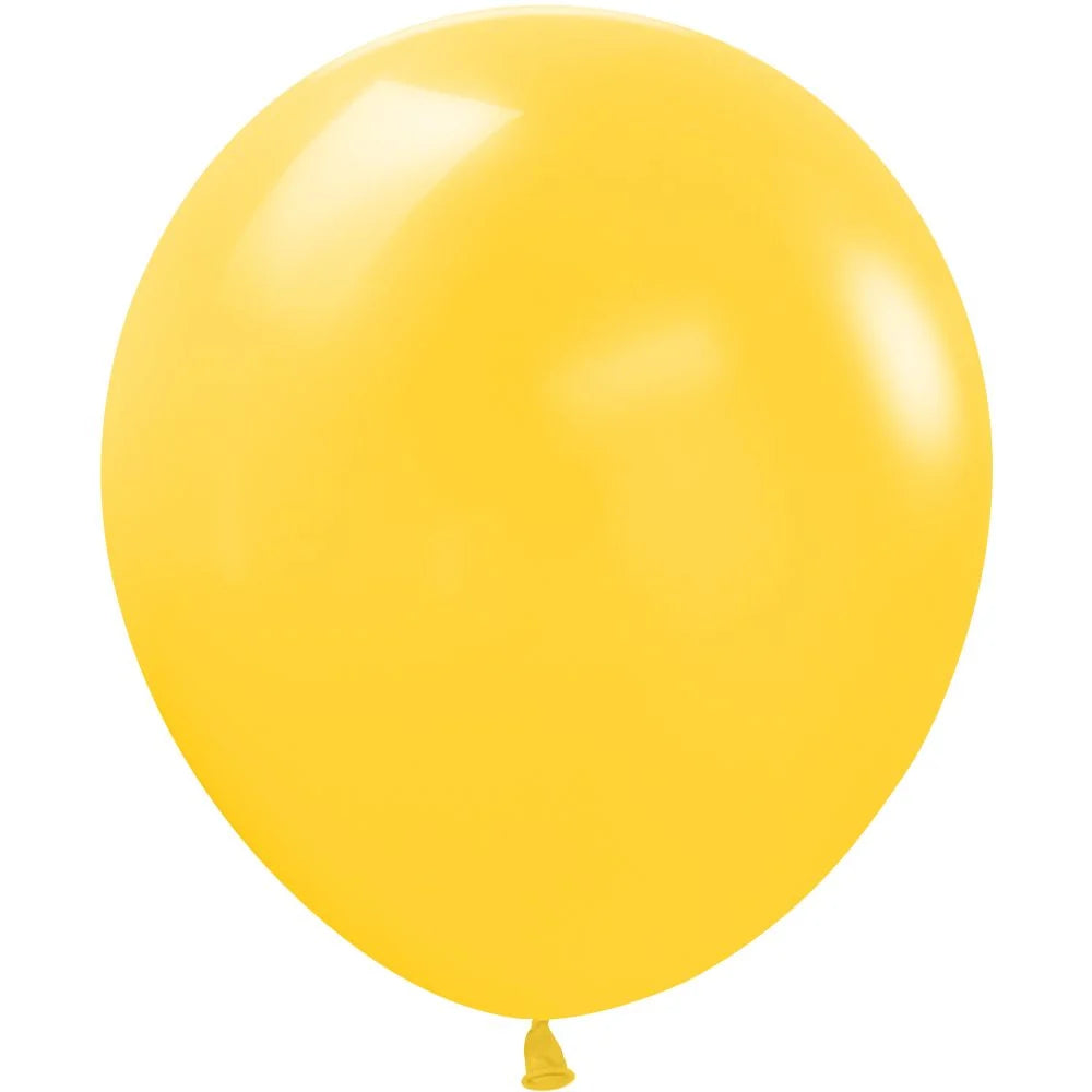 SEMPERTEX 18" Deluxe Honey Yellow Latex Balloons 25ct