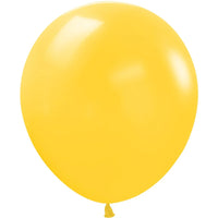 SEMPERTEX 18" Deluxe Honey Yellow Latex Balloons 25ct