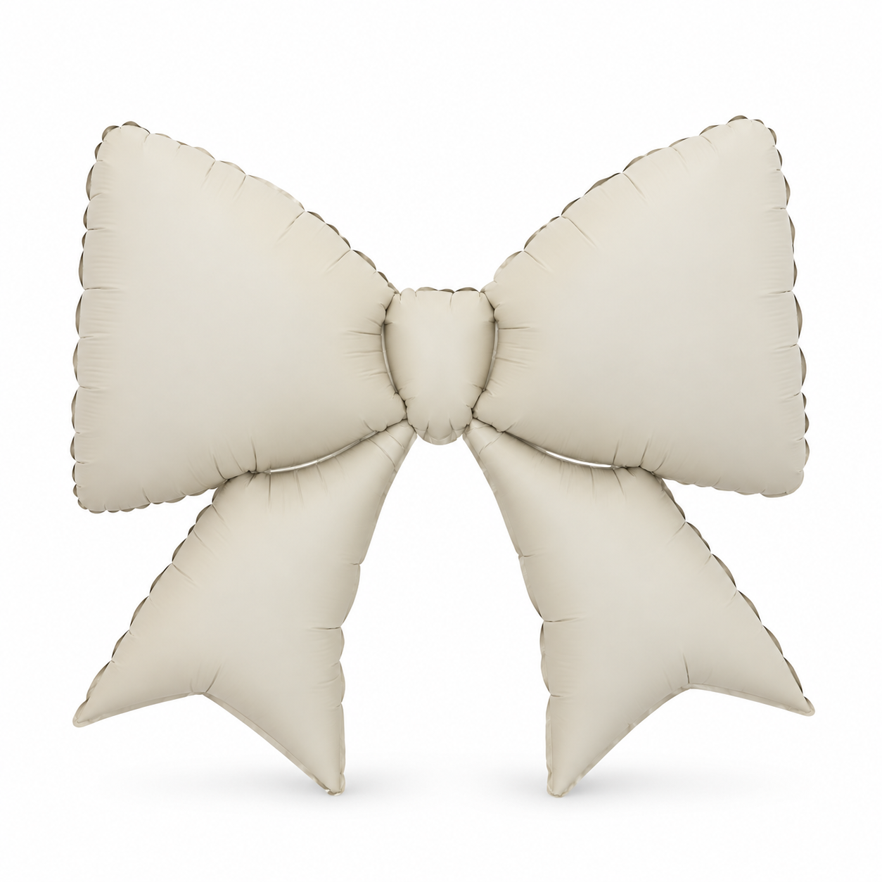 So Nice 38” Cream Bow Foil Balloon