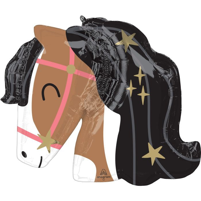 ANAGRAM 27" Yee Haw Horse Head Balloon
