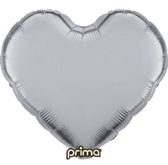 18” Silver  Heart