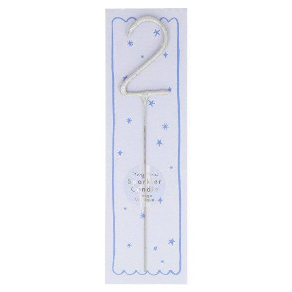 MERI MERI Silver Sparkler 2 Candle