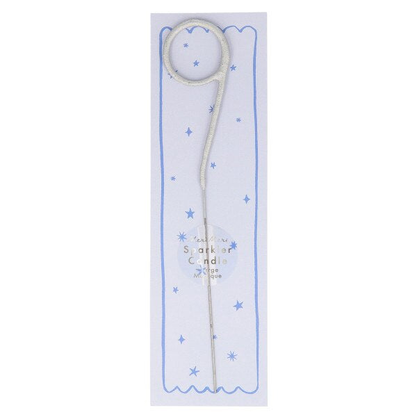 MERI MERI Silver Sparkler 9 Candle