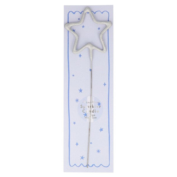 MERI MERI Silver Sparkler Star Candle