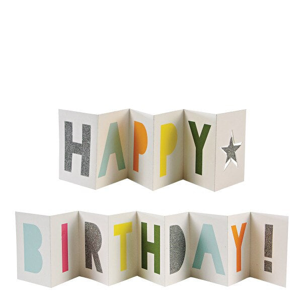 MERI MERI Birthday Banner Card