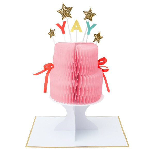 MERI MERI Yay! Cake Stand-Up Birthday Card