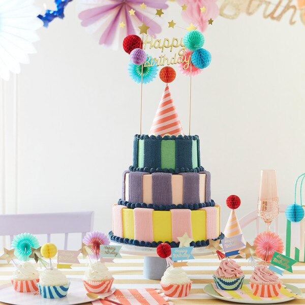 MERI MERI Happy Birthday Cake Topper