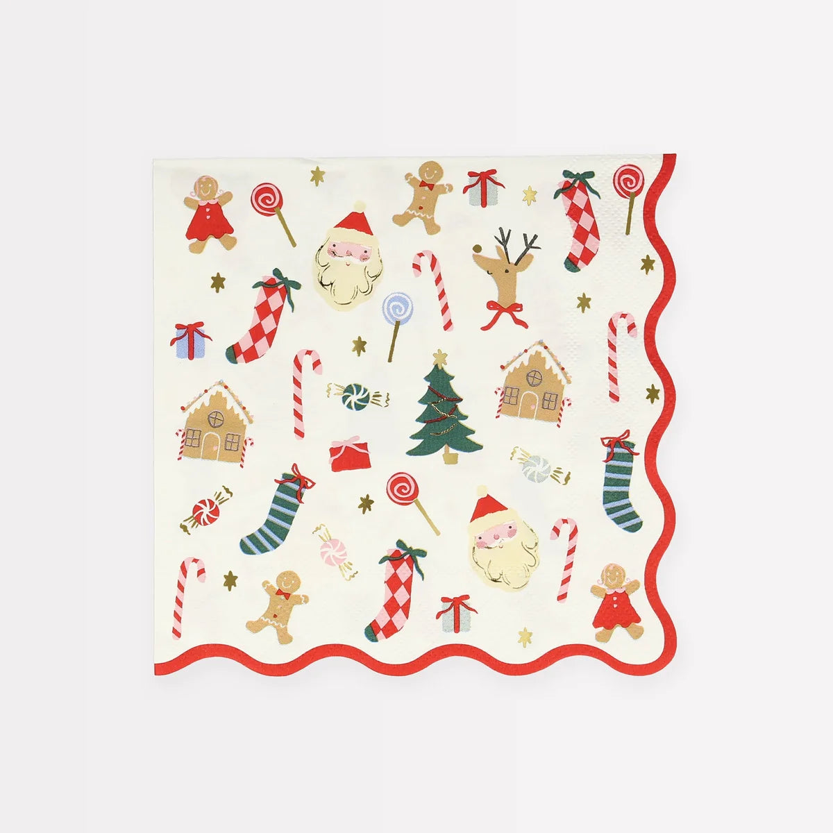MERI MERI Jolly Christmas Large Napkins (x 16)