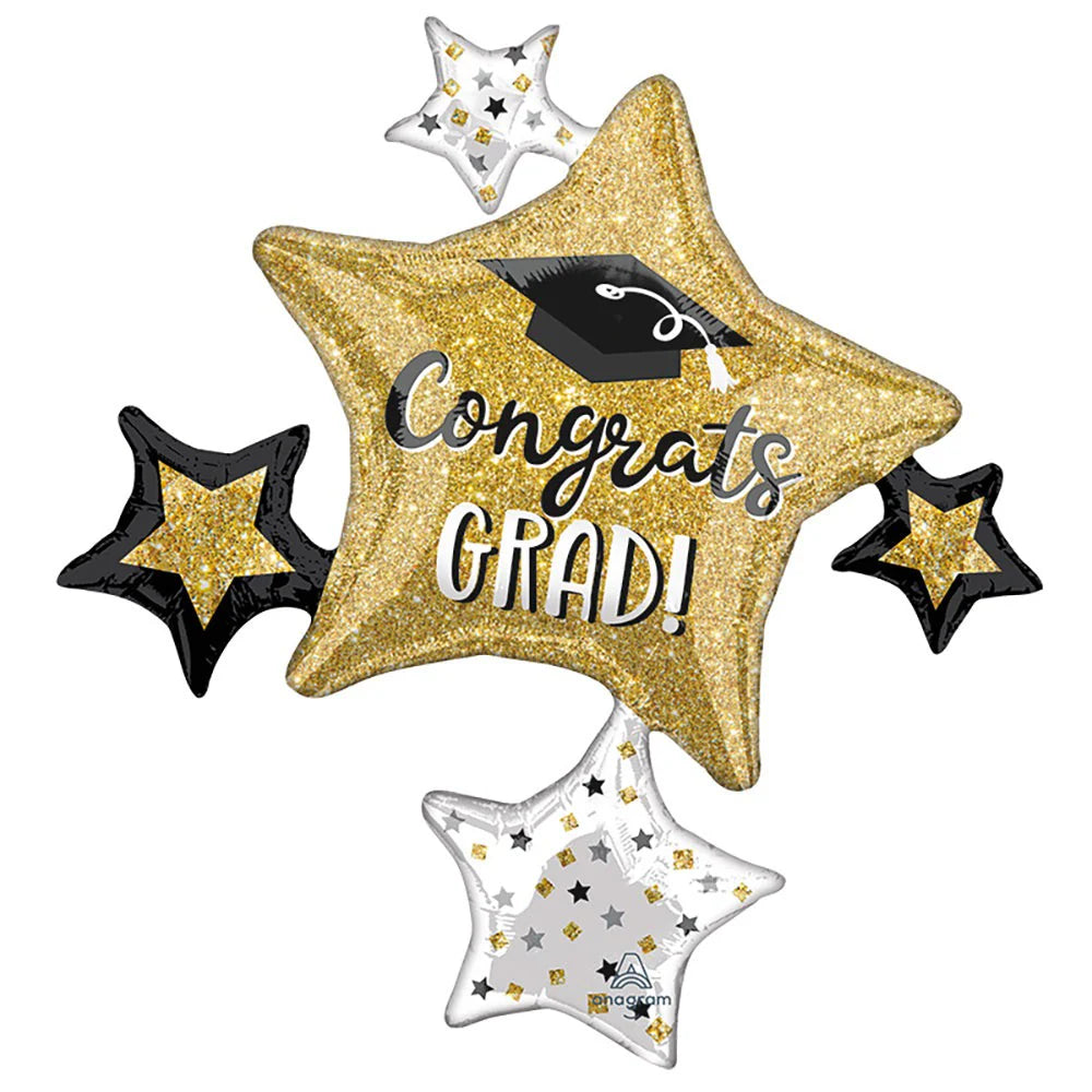 Anagram 35" Grad Sparkle Star Cluster